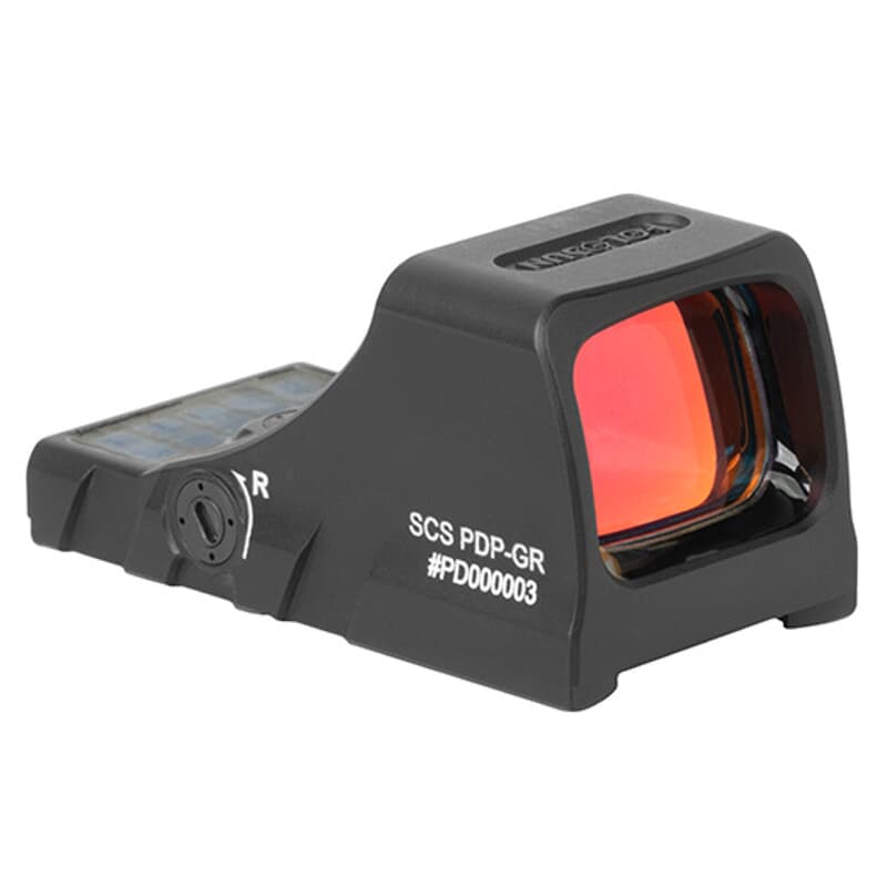 Holosun SCS-PDP-GR Multi-Reticle 32MOA Green Circle &amp; 2MOA Dot Walther PDP Pistol Cut Solar-Charging Reflex Sight SCS-PDP-GR