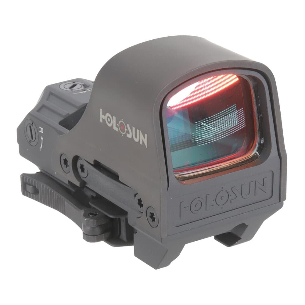 Holosun USED HS510C Multi-Reticle Circle Dot Open Reflex Sight w/ Solar Failsafe, Shake Awake, and QD Mount HS510C Small Paint Chips on Bottom UA2718