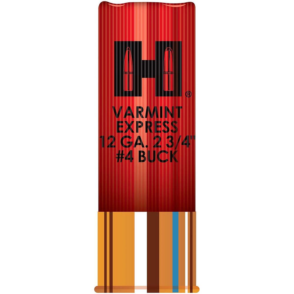 Hornady Varmint Express 12ga #4 Buckshot Ammunition (10/Box) 86243