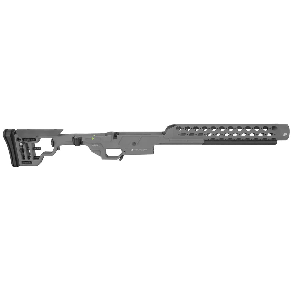 JP Enterprises APAC Rem 700 SA Right Folding Grey Teflon Finish Chassis w/Arca-Swiss Adapter, &amp; Handguard JPAPAC3-CHASSIS-ARF