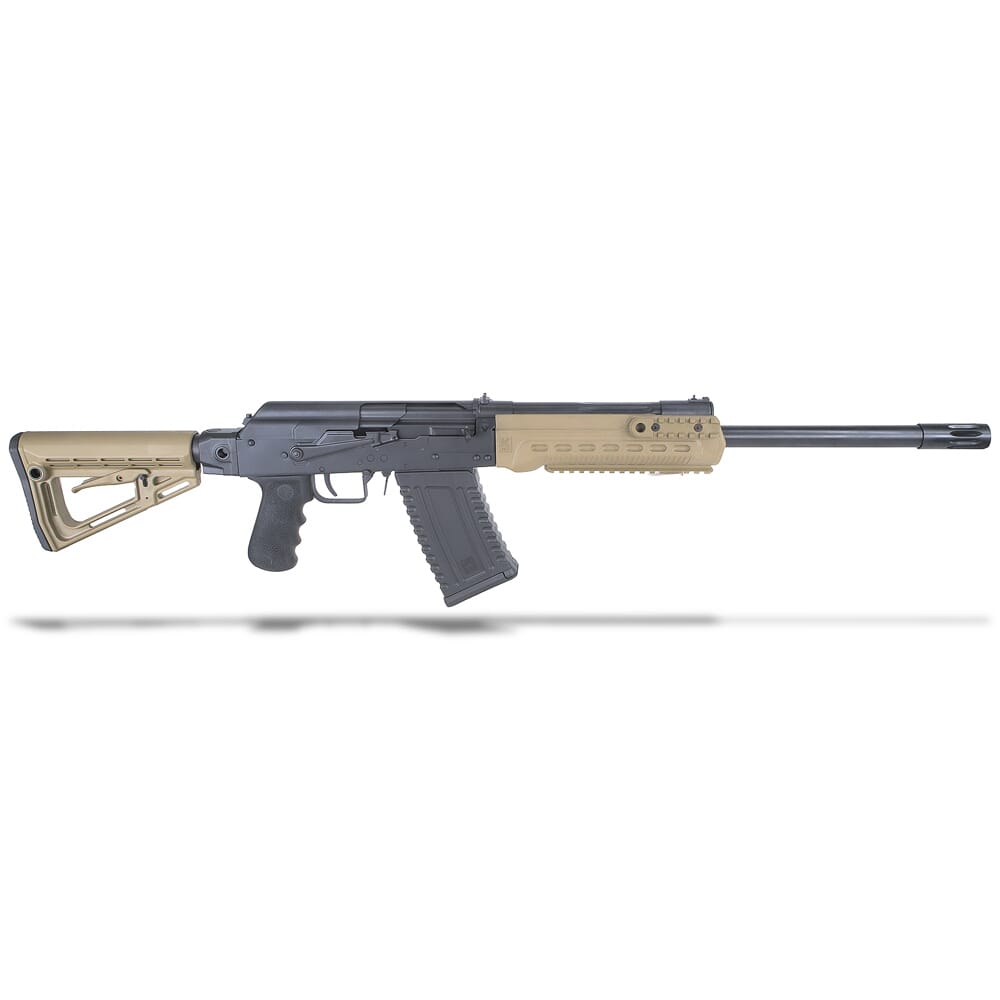 Kalashnikov USA KS-12T-FDE 12ga 3" 18" Bbl Collapsible Stock FDE Tactical Shotgun w/Muzzle Brake & (1) 10rd Mag KS-12T-FDE