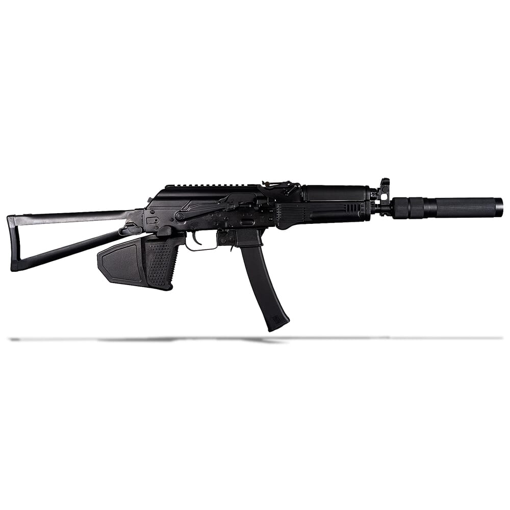 Kalashnikov USA KALI 9 9mm 16.33" Bbl Fixed CA Compliant Rifle w/Fin, Faux Suppressor Barrel Shroud & (1) 10rd Mag KALI-9