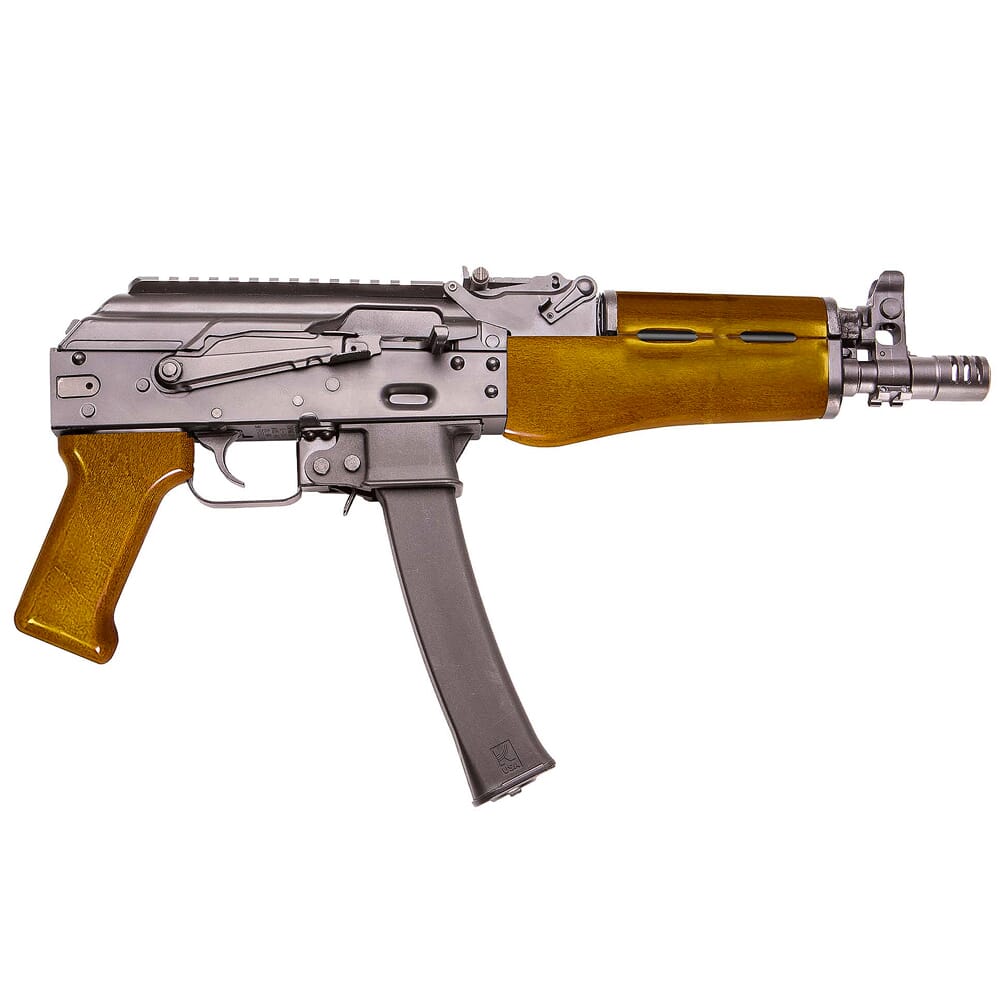 Kalashnikov USA KP-9AW 9mm 9.33" Bbl Semi-Auto Amber Wood Edition Pistol w/(2) 30rd Mags KP-9AW