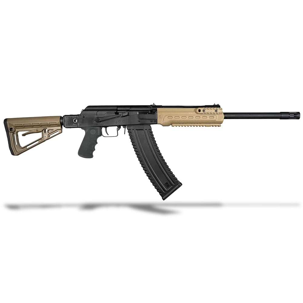 Kalashnikov USA KS-12TSFSFDE 12ga 3" 18" Bbl Side Collapsible Stock FDE Shotgun w/Muzzle Brake & (1) 10rd Mag KS-12TSFSFDE