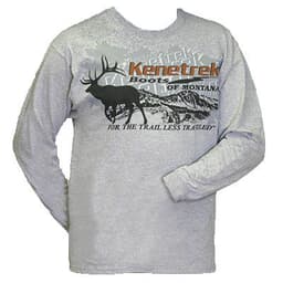 Kenetrek Logo T-Shirt Grey Long Sleeve L KEQ-TGRY LG