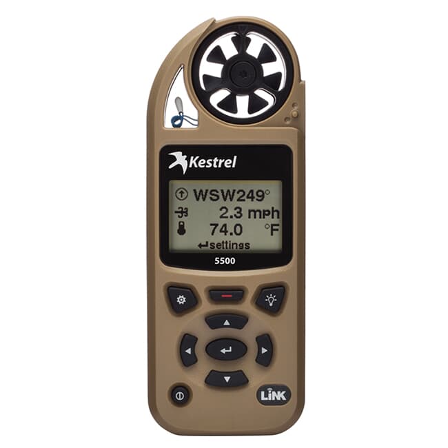 Kestrel 5500 Weather Meter w/ LiNK &amp; Vane Mount Desert Tan 0855LVTAN
