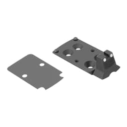 Optics plate w/ integral co-witness rear white dot sight for Trijicon RMR optics