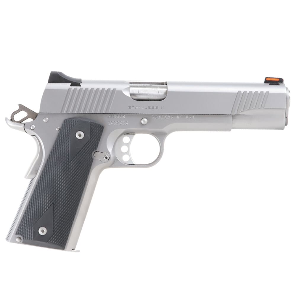Kimber 1911 Stainless II .45 ACP 5&quot; Bbl Optics Ready Stainless Pistol w/Holster, Kimber Range Bag, &amp; (3) 7rd Magazines 3200007CAB