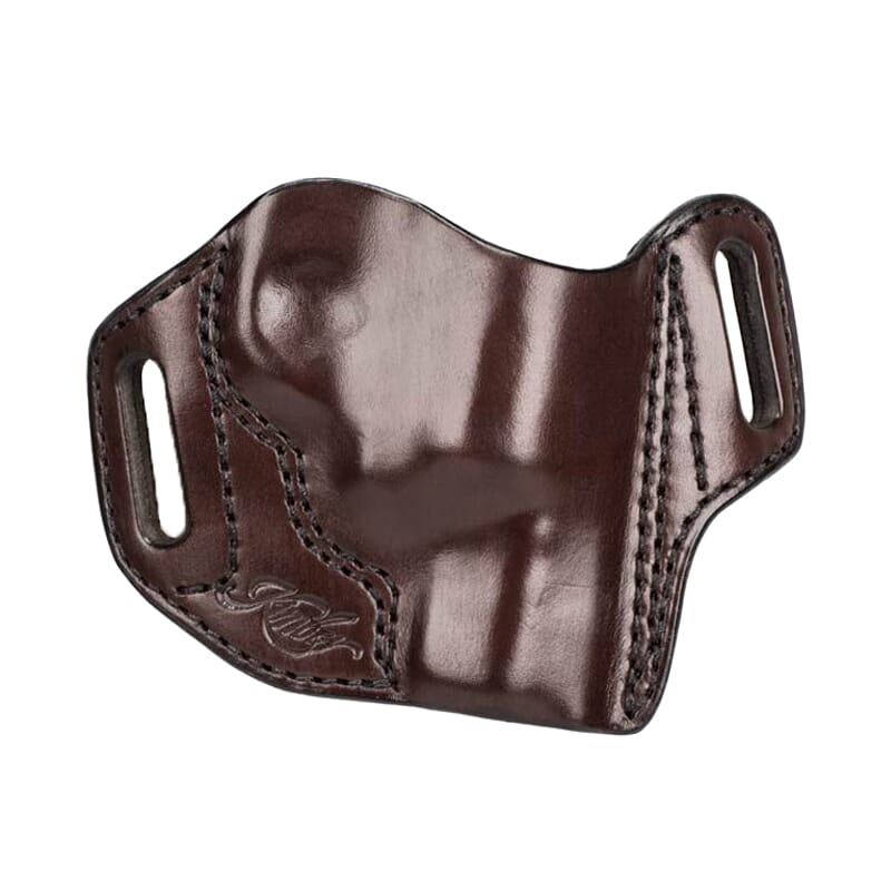 Kimber K6s 2" Full-Length Belt Slide RH Brown Leather Holster w/Kimber Logo by Mitch Rosen 4000282