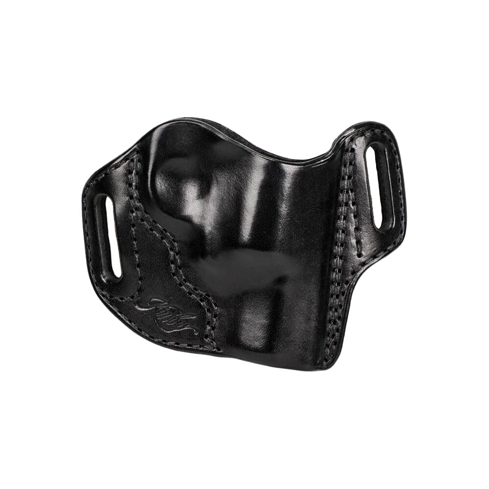 Kimber K6s 2" Full-Length Belt Slide RH Black Leather Holster w/Kimber Logo by Mitch Rosen 4000279