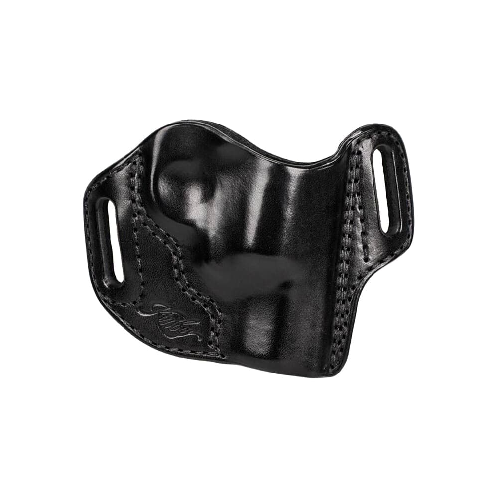 Kimber K6s 2&quot; Full-Length Belt Slide RH Black Leather Holster w/Kimber Logo by Mitch Rosen 4000279