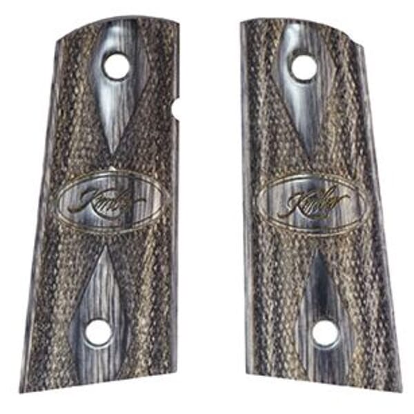 Kimber Tactical Black/Silver Laminate Compact Grips 1100020A