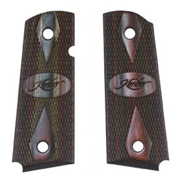 Kimber Ruby/Charcoal Laminate Compact Grips 1100161A