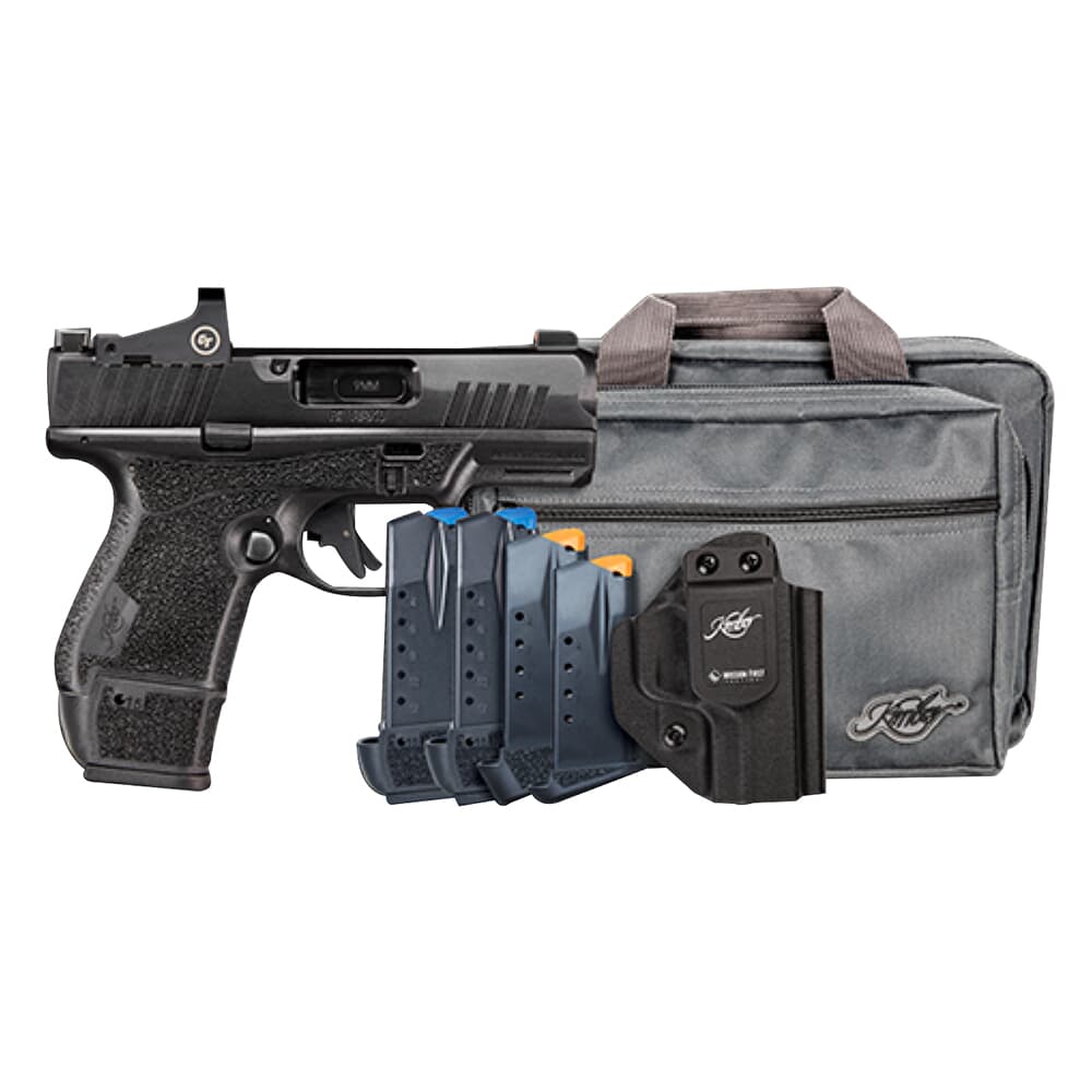 Kimber R7 Mako 9mm Bbl Optics Included Black Pistol w/Mission First Tactical Holster, Kimber Range Bag, (3) 15rd, (1) 13rd &amp; (1) 11rd Mag 3800035