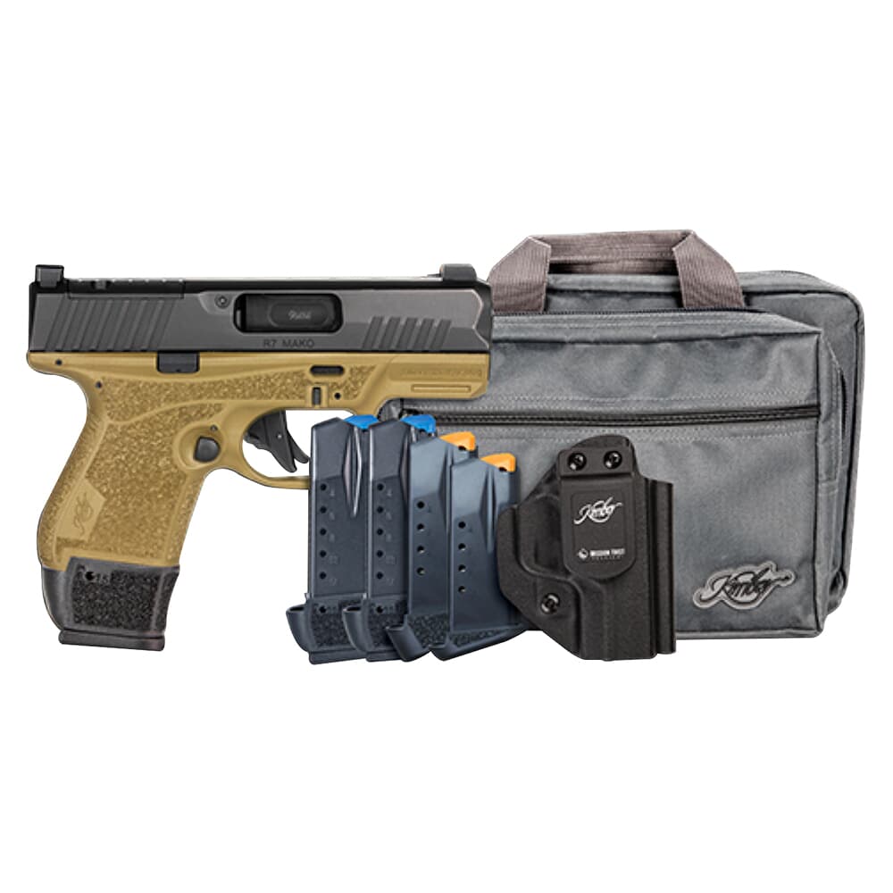Kimber R7 Mako 9mm Bbl Optics Ready FDE Pistol w/Mission First Tactical Holster, Kimber Range Bag, (3) 15rd, (1) 13rd &amp; (1) 11rd Mag 3800037