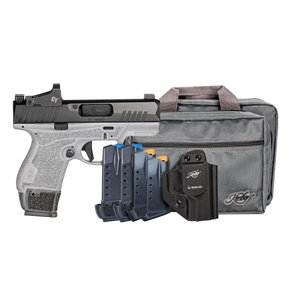 Kimber R7 Mako 9mm Bbl Optics Included Gray Pistol w/Mission First Tactical Holster, Kimber Range Bag, (3) 15rd, (1) 13rd &amp; (1) 11rd Mag 3800038