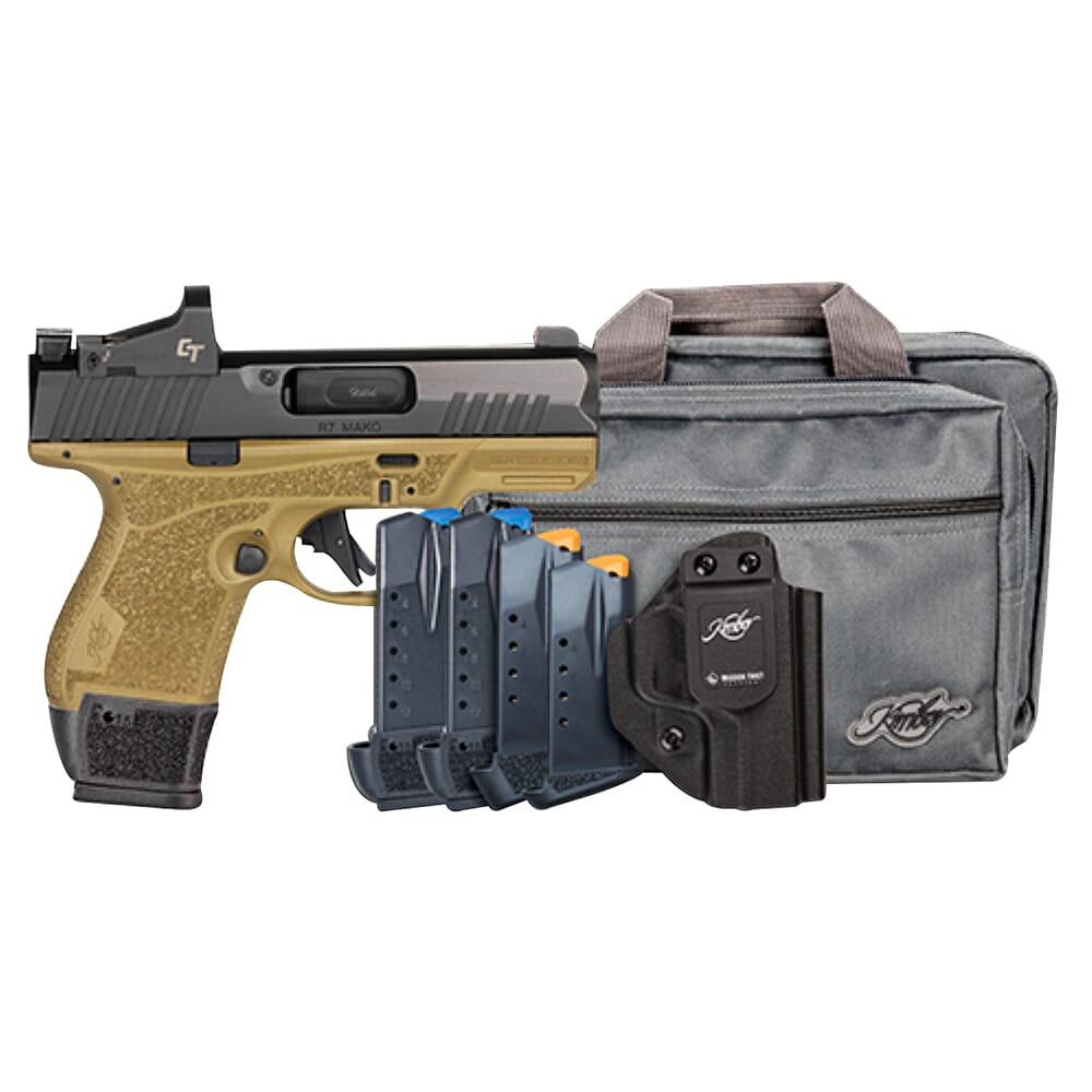 Kimber R7 Mako 9mm Bbl Optics Included FDE Pistol w/Mission First Tactical Holster, Kimber Range Bag, (3) 15rd, (1) 13rd & (1) 11rd Mag 3800039