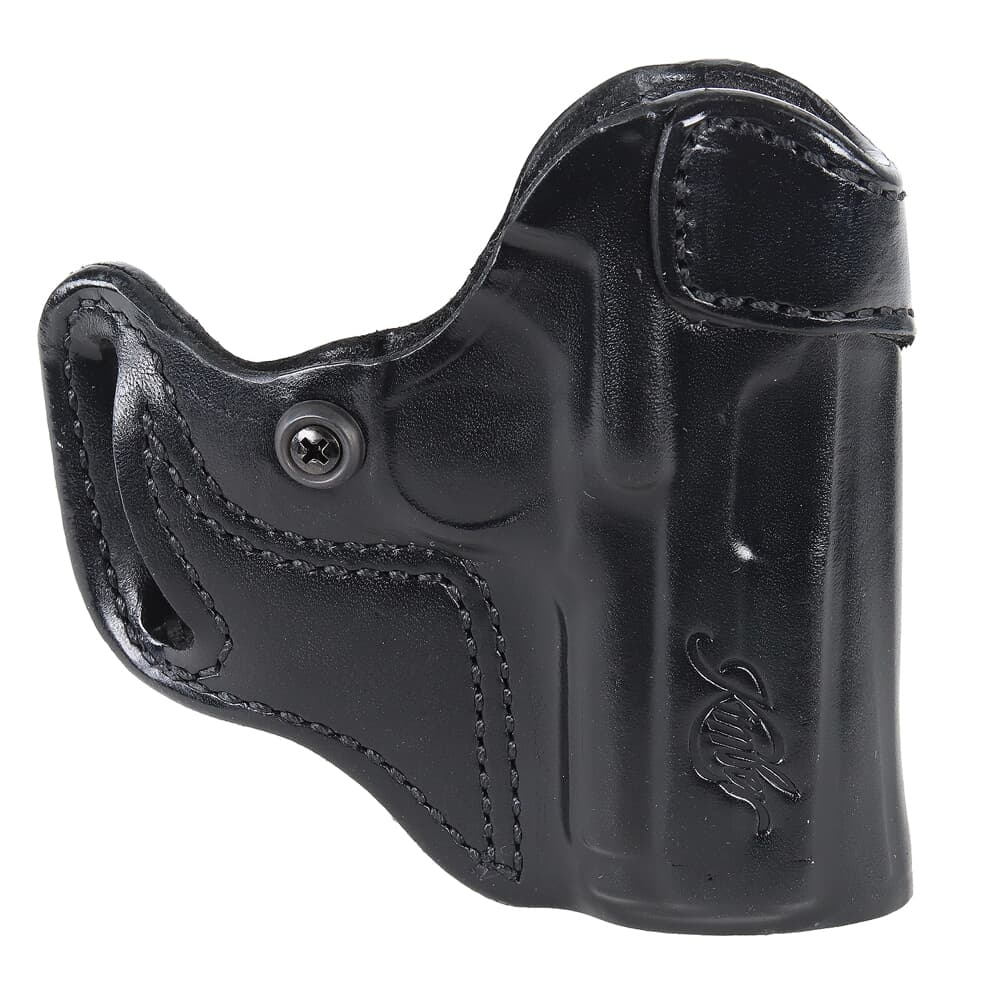 Kimber 1911 Ultra-Size 3&quot; Cross Draw Black Leather Holster w/Kimber Logo by DeSantis 4000202