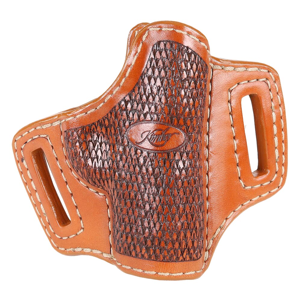 Kimber Micro 9mm RH Tan OWB Holster w/Raptor Scales &amp; Kimber Logo by Stoner 4000296