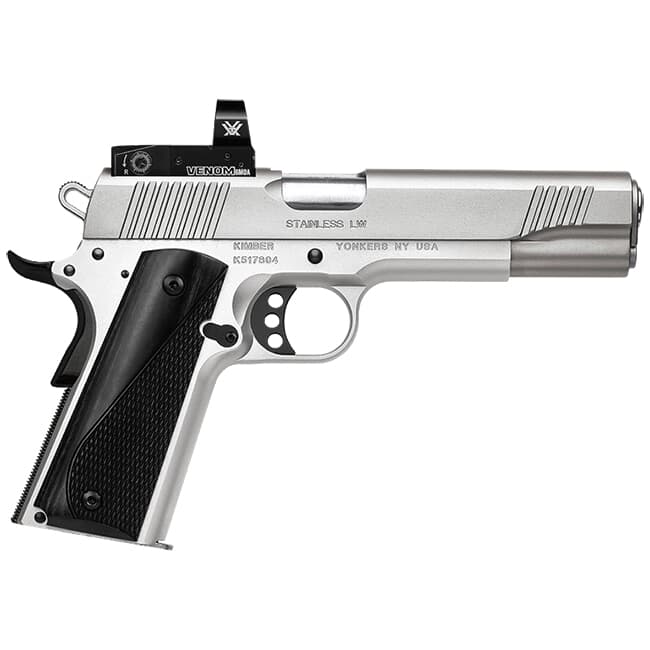 Kimber Stainless LW (Arctic) .45 ACP 8rd Pistol w/ Vortex Venom 6 MOA Red Dot Installed 3700640