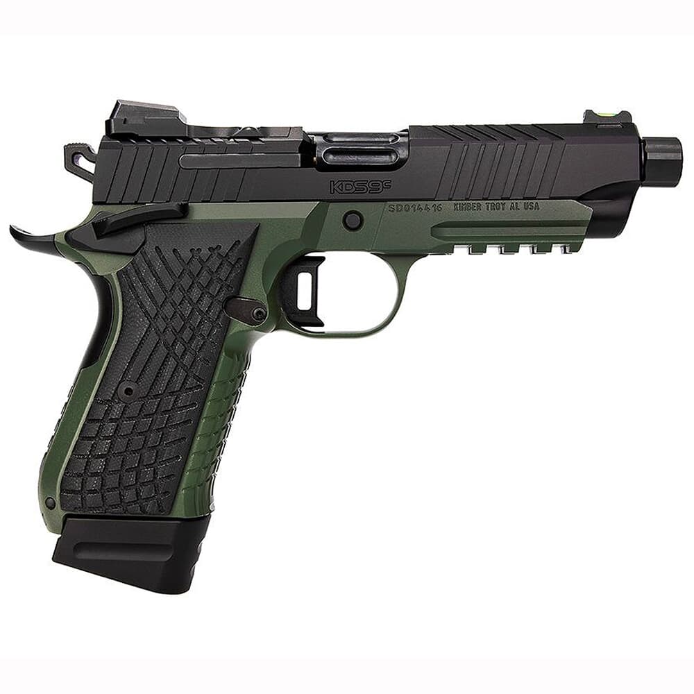 Kimber KDS9C 9mm 4.6&quot; 1/2x28 Bbl Green/Black Optics Ready 2011 Pistol 3100022