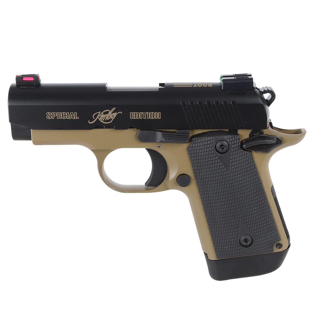 Kimber Micro 9 Hero Custom 9mm 3.15" Bbl Pistol w/Red & Green Fiber-Optic Sights & Kryptek Highlander Grips 3300243