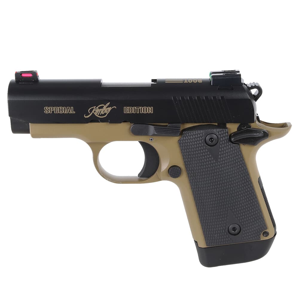 Kimber Micro 9 Hero Custom 9mm 3.15&quot; Bbl Pistol w/Red &amp; Green Fiber-Optic Sights &amp; Kryptek Highlander Grips 3300243