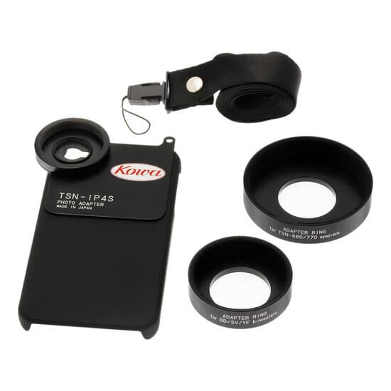 Kowa Photo Adapter for iPhone 4/4s Standard Set (includes adapter rings for BD4232, SV series, YF se TSN-IP4S
