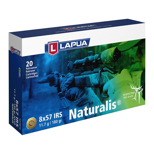Lapua 8x75 JRS 180gr Naturalis Solid Ammo Box of 20 N318010