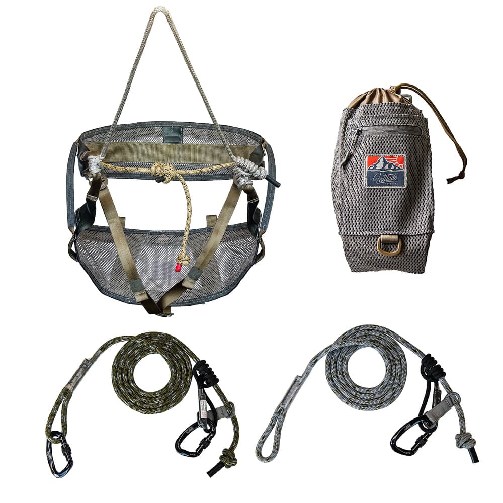 Latitude Outdoors Method 2 Saddle Starter Kit w/10mm Tether & Lineman Belt 850039447020