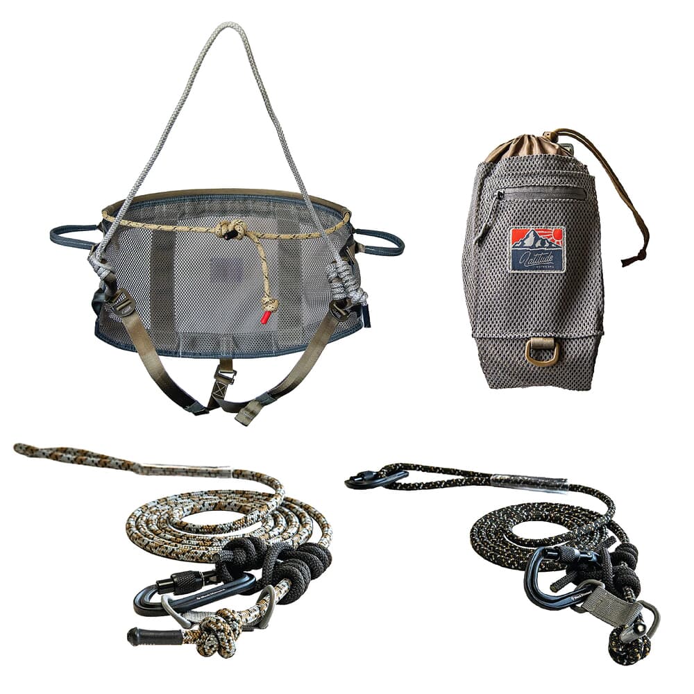 Latitude Outdoors Classic 2 Saddle Starter Kit w/10mm Tether &amp; Lineman Belt 850039447051