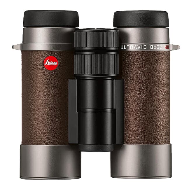 Leica Ultravid 8x32 HD-Plus Binoculars w/ Brown Calf Leather Trim 40099