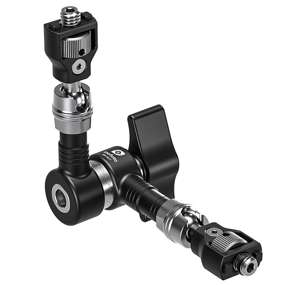 Leofoto AM-6 166mm Heavy Duty Versa Magic Arm w/Anti-Twist Adapter, 1/4th &amp; 3/8&quot; Mounting Adapters AM-6-KIT