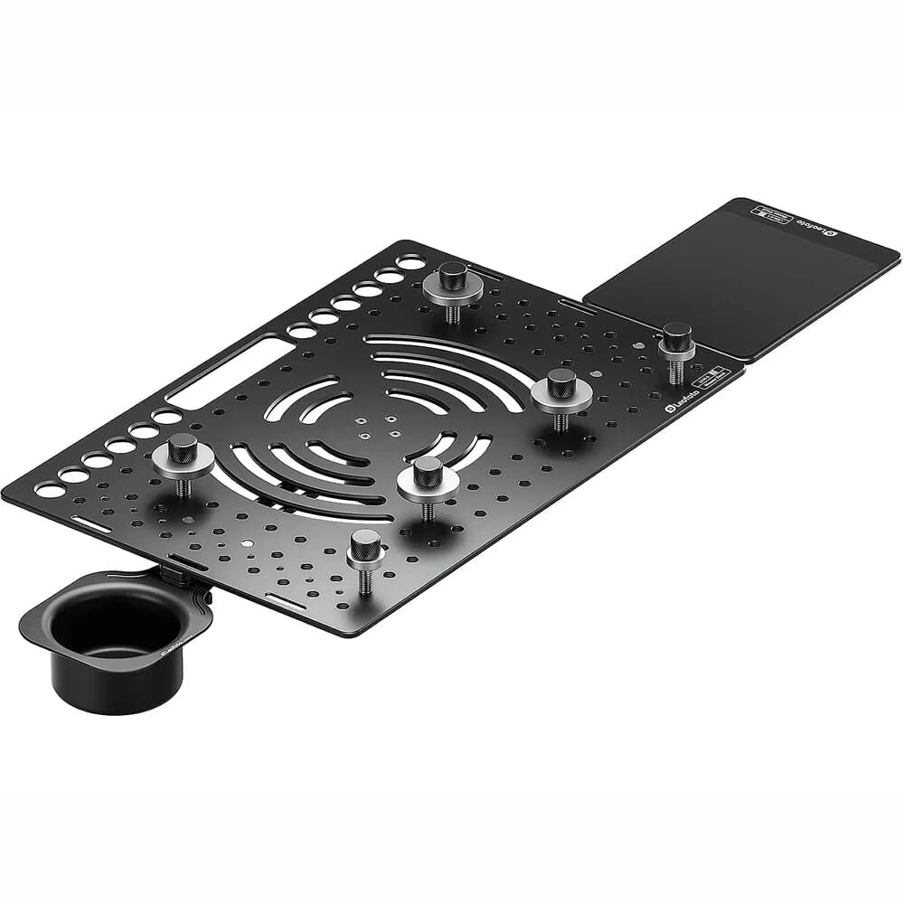 Leofoto LCH-3 Ultimate Laptop Tray Kit w/LCH-3-1 Mouse Tray &amp; LCH-3-2 Cup Holder LCH-3-Kit