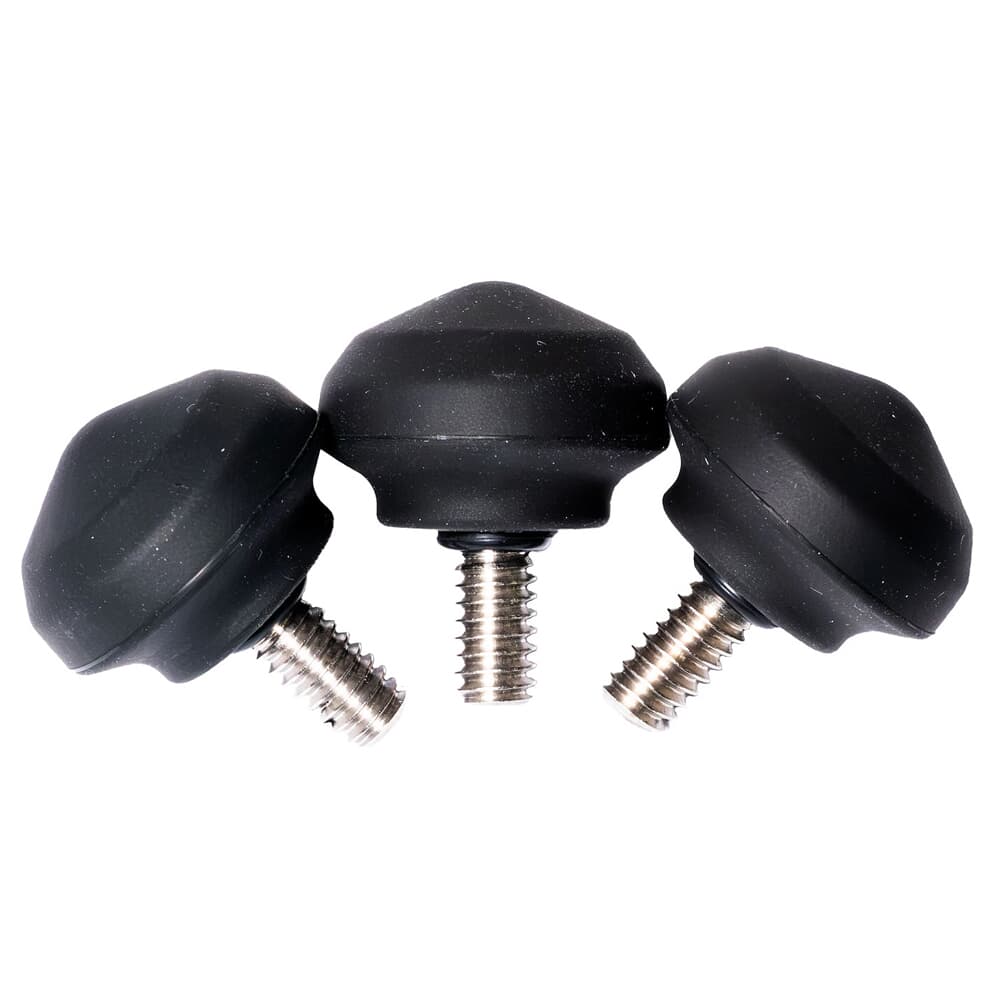 Leofoto LF-13 3pc 25mm Rubber Tripod Feet w/1/4&quot; Thread LF-13
