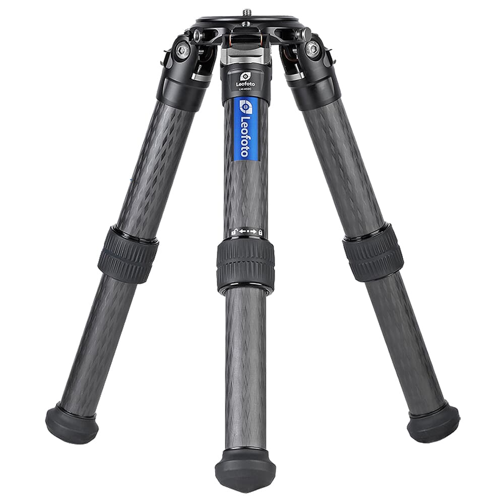 Leofoto LM Series LM-402C Carbon Fiber Tripod w/100mm Bowl & Bag Max 110lb LM-402C