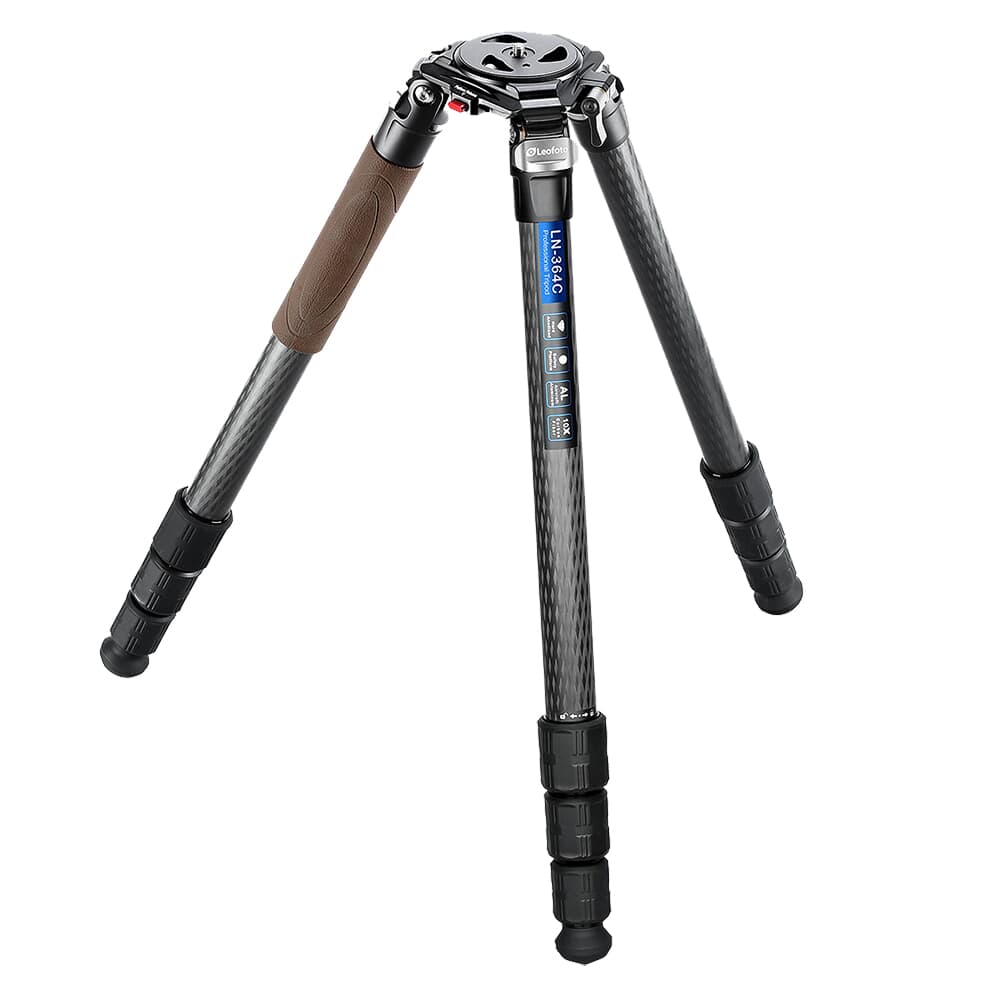 Leofoto LN Heavy Duty Series LN-364C Systematic Bowl Compatible Carbon Fiber Tripod w/75mm Bowl &amp; Bag LN-364C