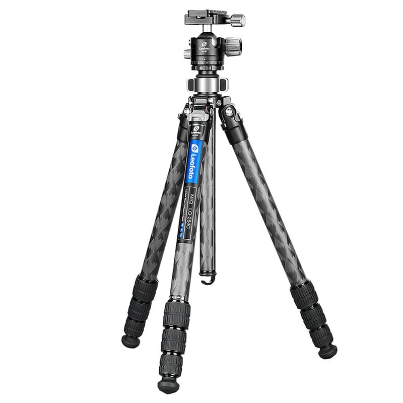 Leofoto LQ-284C Premium Carbon Fiber Tripod + LH-36 Ballhead w/Quick Swap Center Column+Apex Platform & Tripod Bag LQ-284C+LH-36
