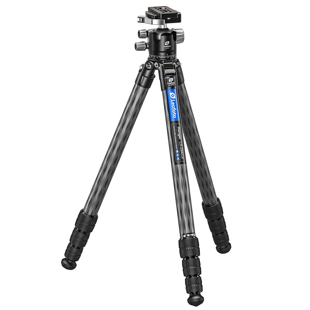 Leofoto LS-X Ranger LS-284CX Professional Light Weight Carbon Fiber Tripod w/DC-282C Carbon Fiber Add-On Column &amp; LH-36LR Ball Head LS-284CX-LH-36LR