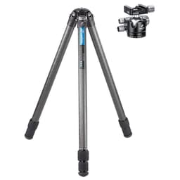 Leofoto LS Ranger Series LS-323C Professional Light Weight Carbon Fiber Tripod Kit w/Screw Knob Dual Clamp for Arca/Picatinny Rail LS-323C-LH-40SK