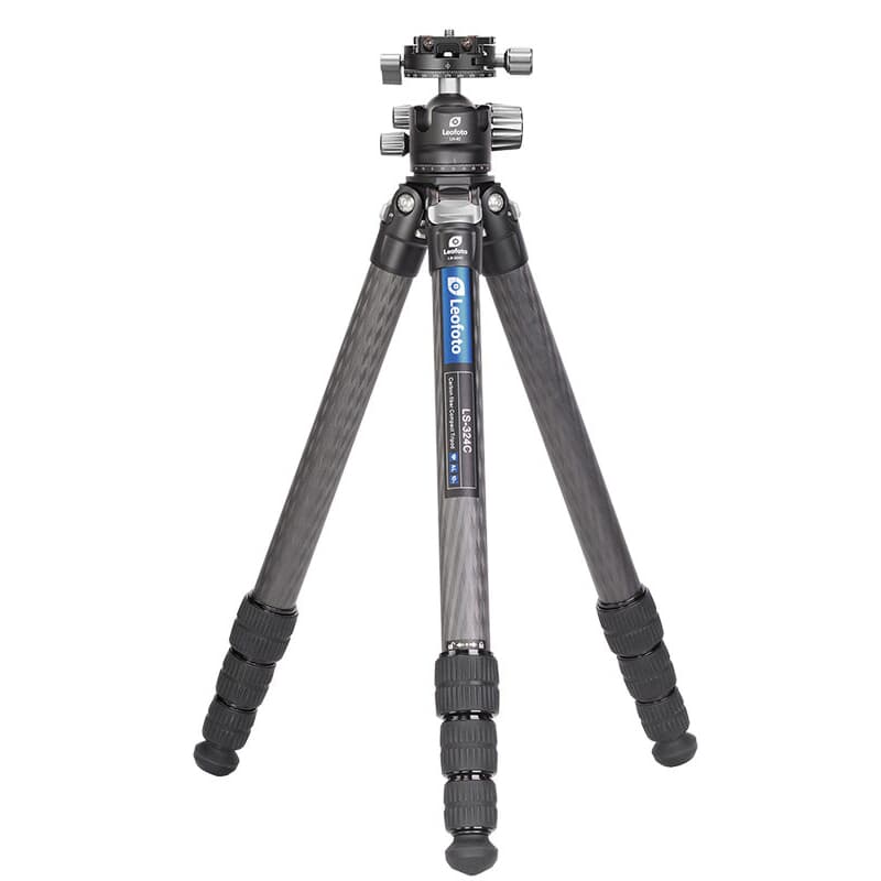 Leofoto LS Ranger Series LS-324CL Extra Long Professional Light Weight Carbon Fiber Tripod Kit LS-324CL-LH-40-EXTRA-LONG