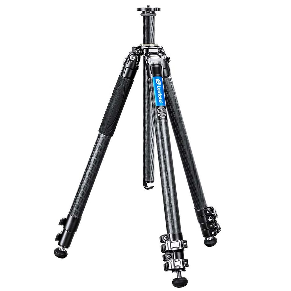 Leofoto 3-Section Carbon Fiber Video Head Systems LV Flip Lock Binocular Tripod w/Center Column, 33lb Max Load LV-323C