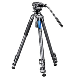 Leofoto 4-Section Carbon Fiber Video Head Systems LV Flip Lock Binocular Tripod Kit w/Center Column LV-324C-BV-10