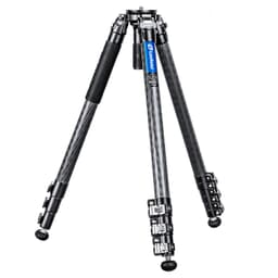Leofoto 4-Section Carbon Fiber Video Head Systems LV Flip Lock Binocular Tripod w/Center Column, 33lb Max Load LV-324C