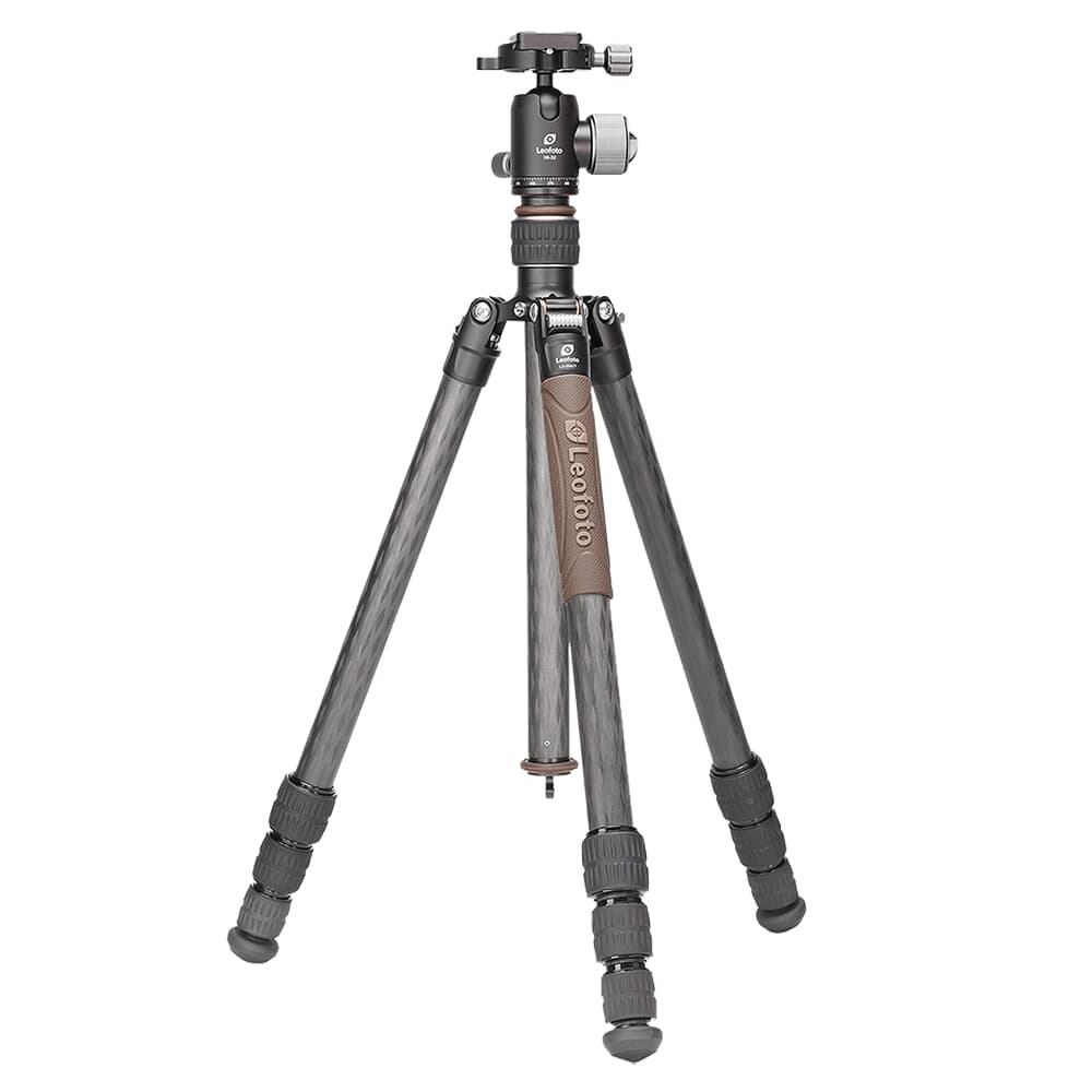 Leofoto LX-254CT+XB-32 Reversible &amp; Lightweight Carbon Fiber Travel Tripod w/Ball Head LX-254CT-XB-32