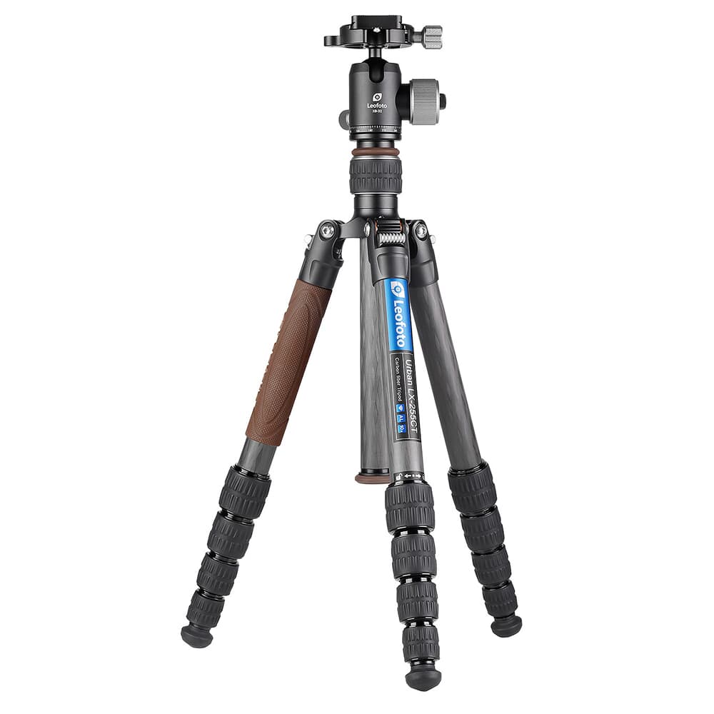 Leofoto LX-255CT+XB-32 Reversible & Lightweight Carbon Fiber Travel Tripod w/Ball Head LX-255CT-XB-32