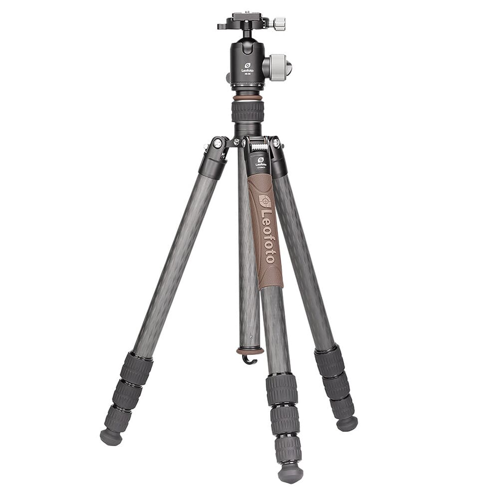 Leofoto LX-284CT+XB-38 Reversible &amp; Lightweight Carbon Fiber Travel Tripod w/Ball Head LX-284CT-XB-38
