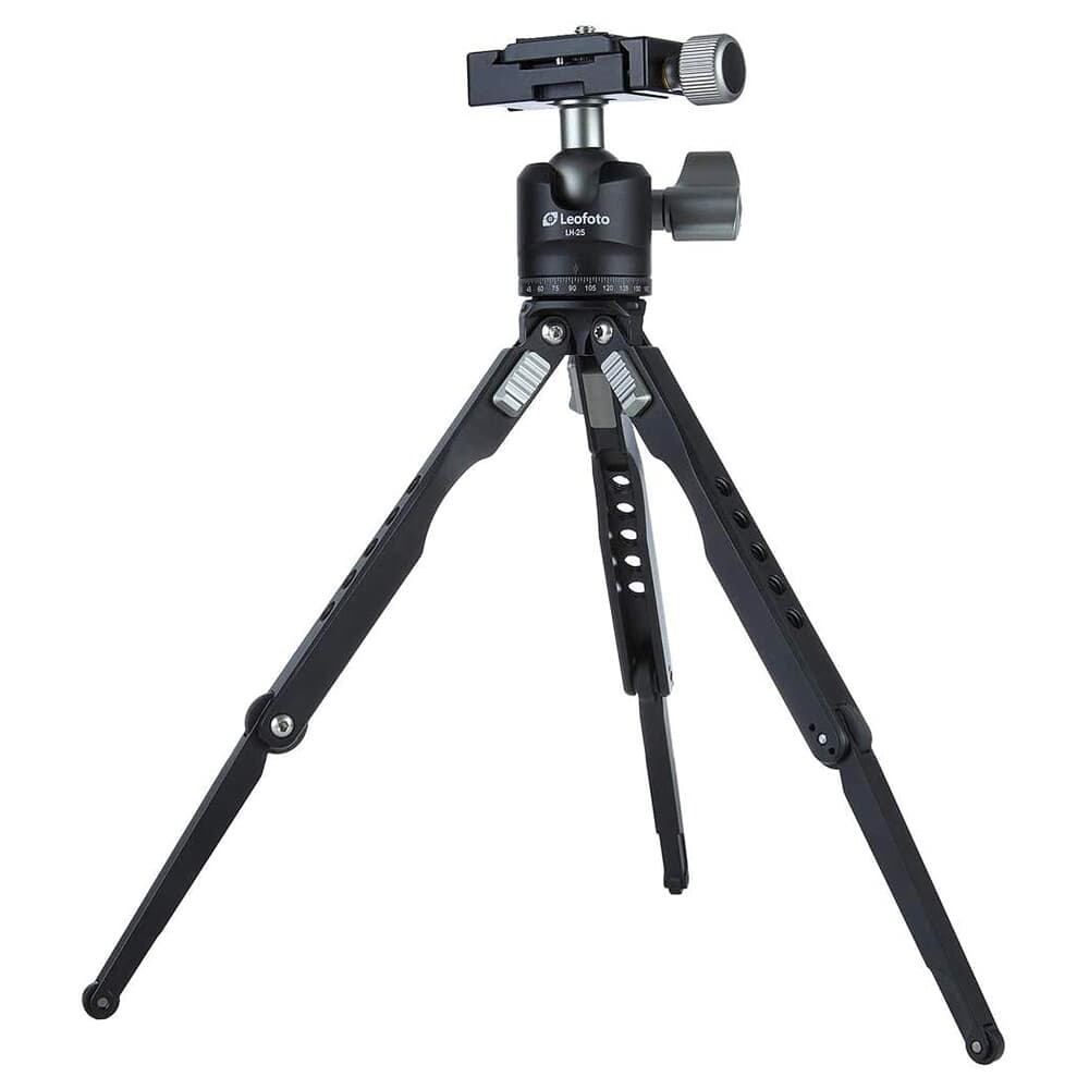 Leofoto Spider Folding Table Mini Tripod w/LH-25 Mini Ball Head Kit &amp; Bag MT-03-LH-25