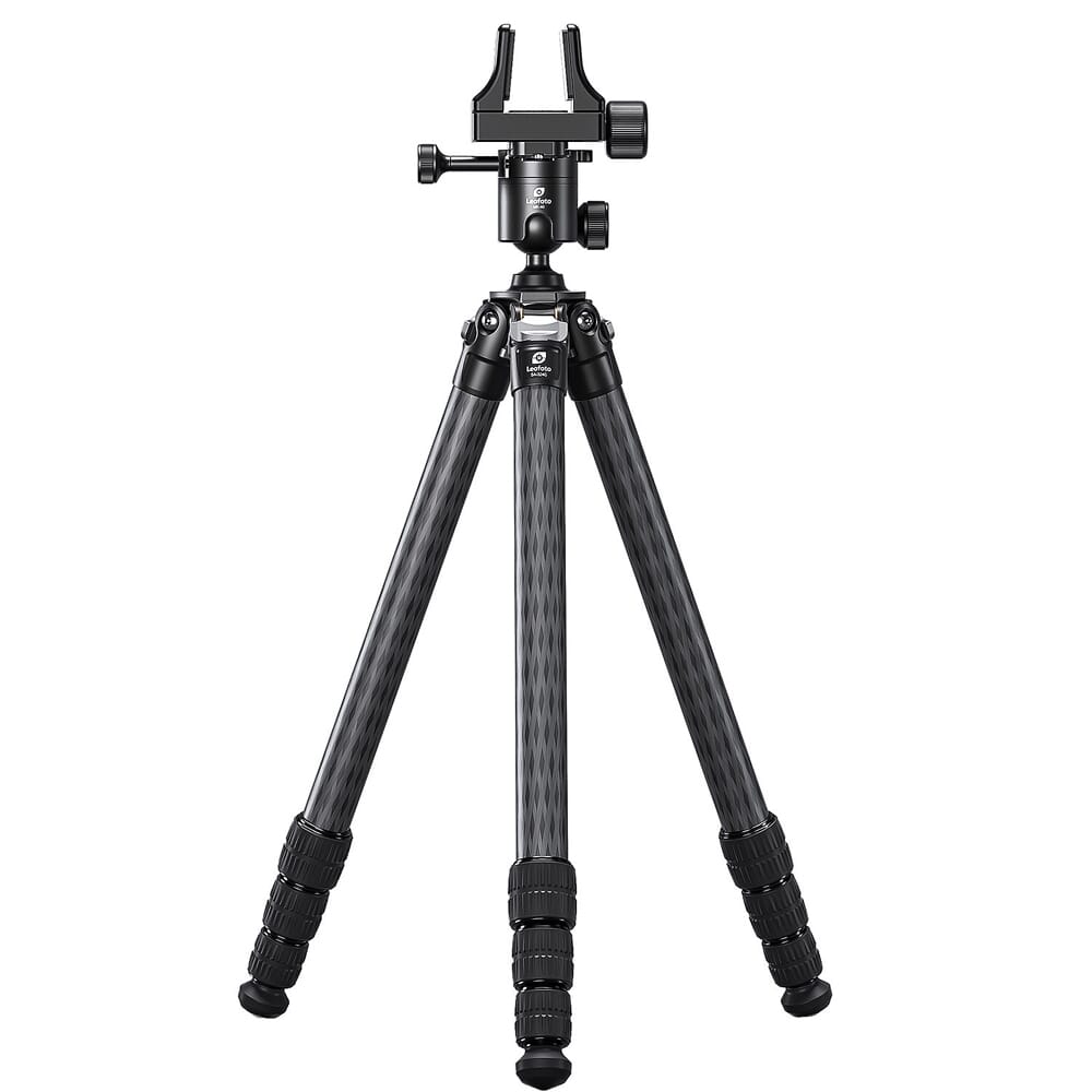 Leofoto SA Series SA-324C Tapered SOAR Rifle Tripod w/MK-40 40mm Ball Head & GS-3 Tapered SOAR Rifle Clamp Set SA-324C-MK-40-GS-3