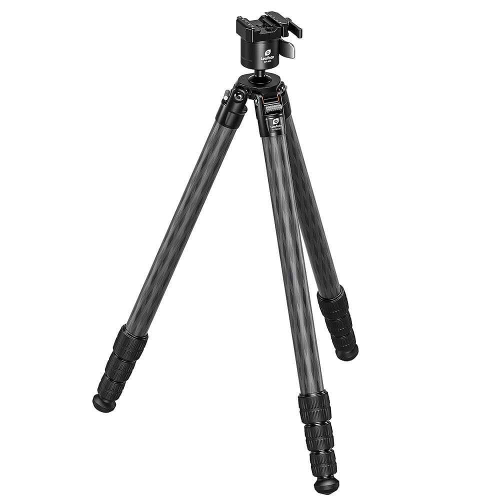 Leofoto SA-X SA-324CLX Long Tripod w/Rosette, 3/8&quot; Mounting Stud &amp; MA-40X Lever-Release Rapid Lock Ball Head SA-324CLX-MA-40X-ARCA